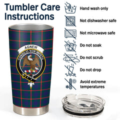 Agnew Modern Tartan Crest Tumbler