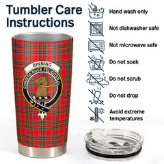 Binning (of Wallifoord) Tartan Crest Tumbler