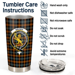 Brown Ancient Tartan Crest Tumbler