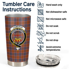 Cameron of Lochiel Ancient Tartan Crest Tumbler