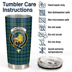 Campbell Ancient 02 Tartan Crest Tumbler