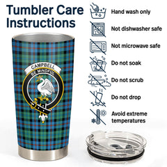 Campbell of Cawdor Ancient Tartan Crest Tumbler