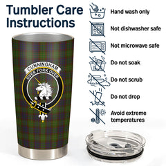 Cunningham Hunting Modern Tartan Crest Tumbler