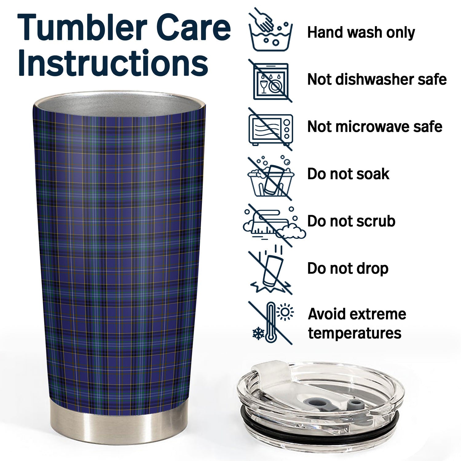 Dickinson Tartan Tumbler