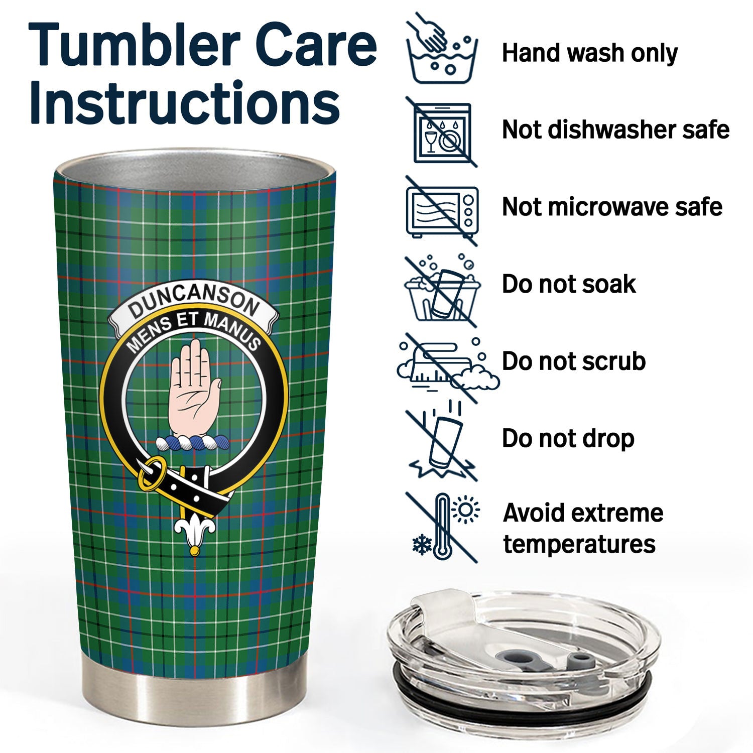 Duncanson Tartan Crest Tumbler