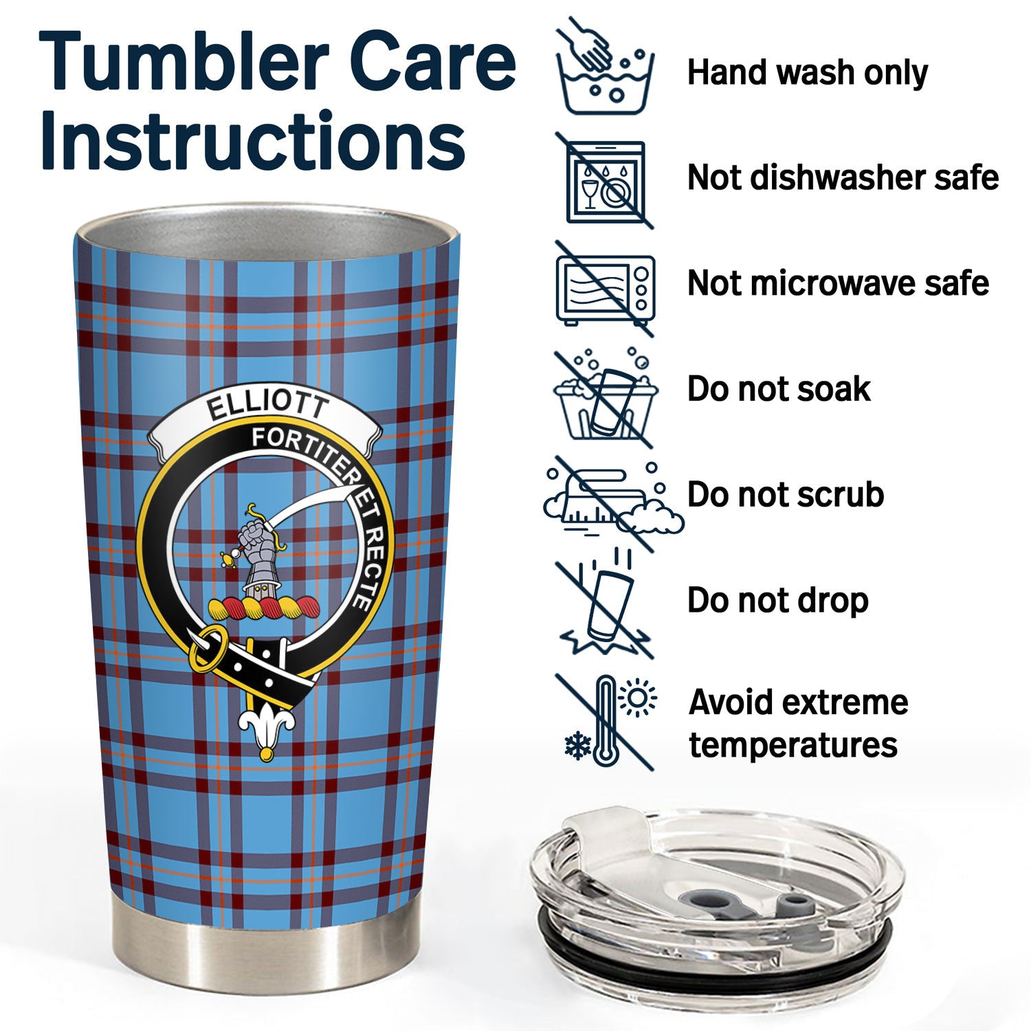 Elliott Ancient Tartan Crest Tumbler