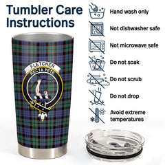 Fletcher Modern Tartan Crest Tumbler