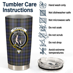 Fletcher of Dunans Tartan Crest Tumbler