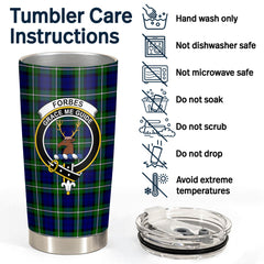 Forbes Modern Tartan Crest Tumbler