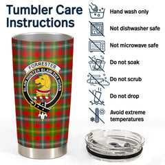 Forrester Tartan Crest Tumbler