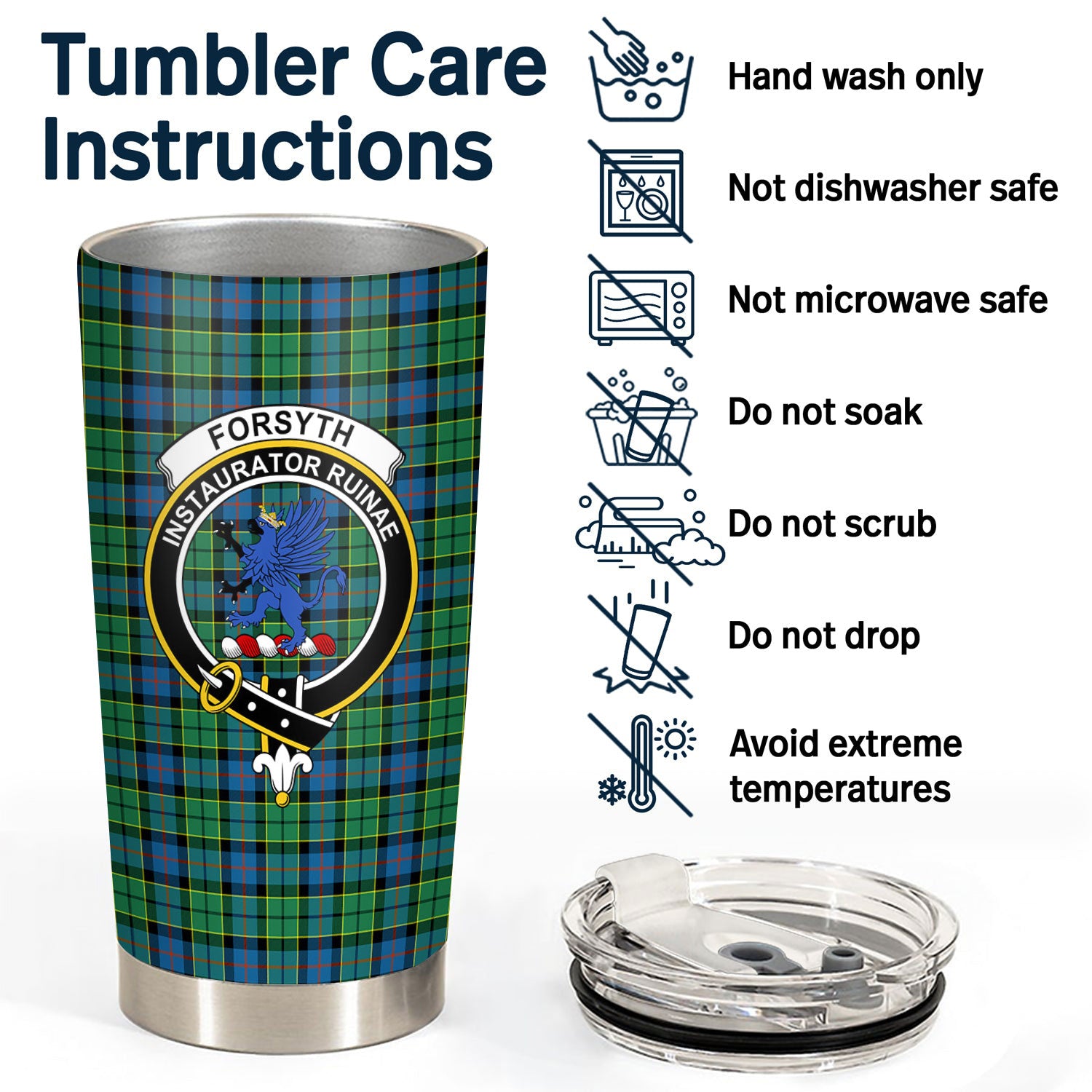 Forsyth Ancient Tartan Crest Tumbler