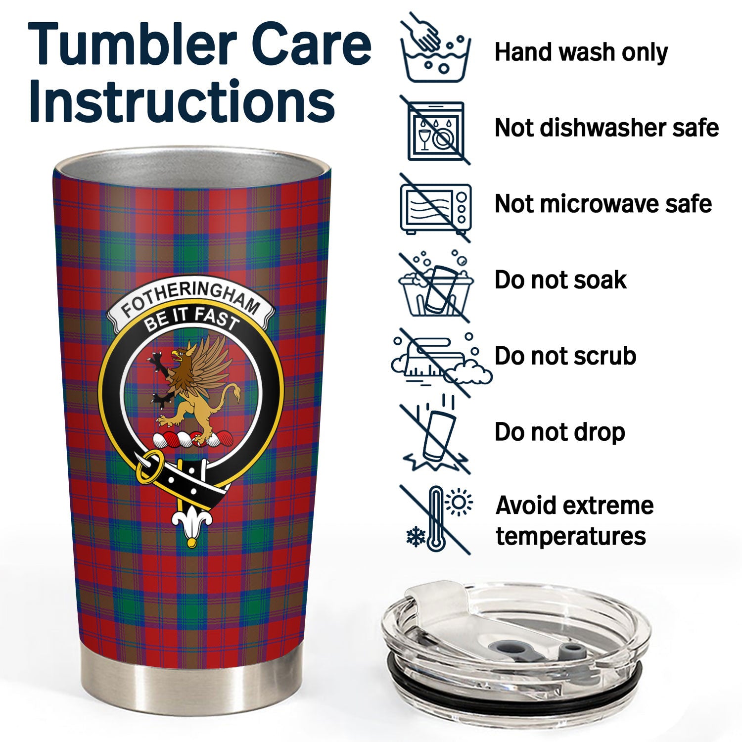 Fotheringham Tartan Crest Tumbler