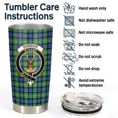 Gordon Old Ancient Tartan Crest Tumbler