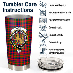 Gow (or McGouan) Tartan Crest Tumbler