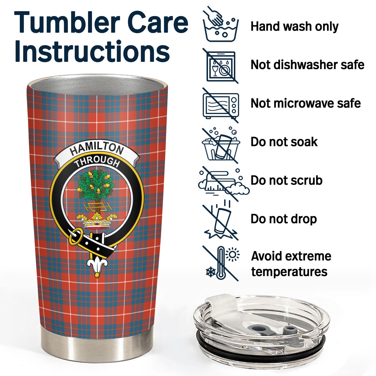 Hamilton Ancient Tartan Crest Tumbler