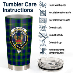 Johnston of Caskieben Tartan Crest Tumbler