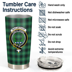 MacArthur Ancient Tartan Crest Tumbler