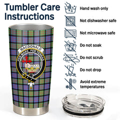 MacDonald Ancient Tartan Crest Tumbler