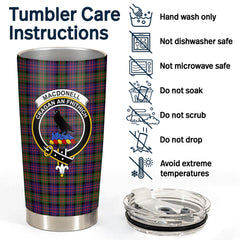 MacDonnell of Glengarry Modern Tartan Crest Tumbler