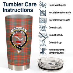 MacDougall Ancient Tartan Crest Tumbler