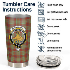 MacGillivray Hunting Ancient Tartan Crest Tumbler