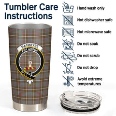 MacIntyre Hunting Weathered Tartan Crest Tumbler