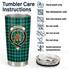 MacKenzie Ancient Tartan Crest Tumbler