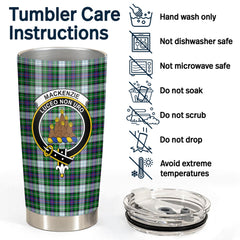 MacKenzie Dress Modern Tartan Crest Tumbler