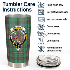 MacKinnon Hunting Ancient Tartan Crest Tumbler