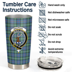 MacPhail Hunting Ancient Tartan Crest Tumbler