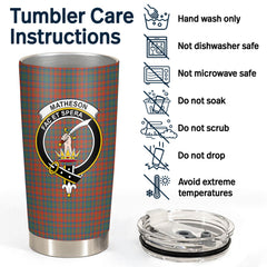 Matheson Ancient Tartan Crest Tumbler