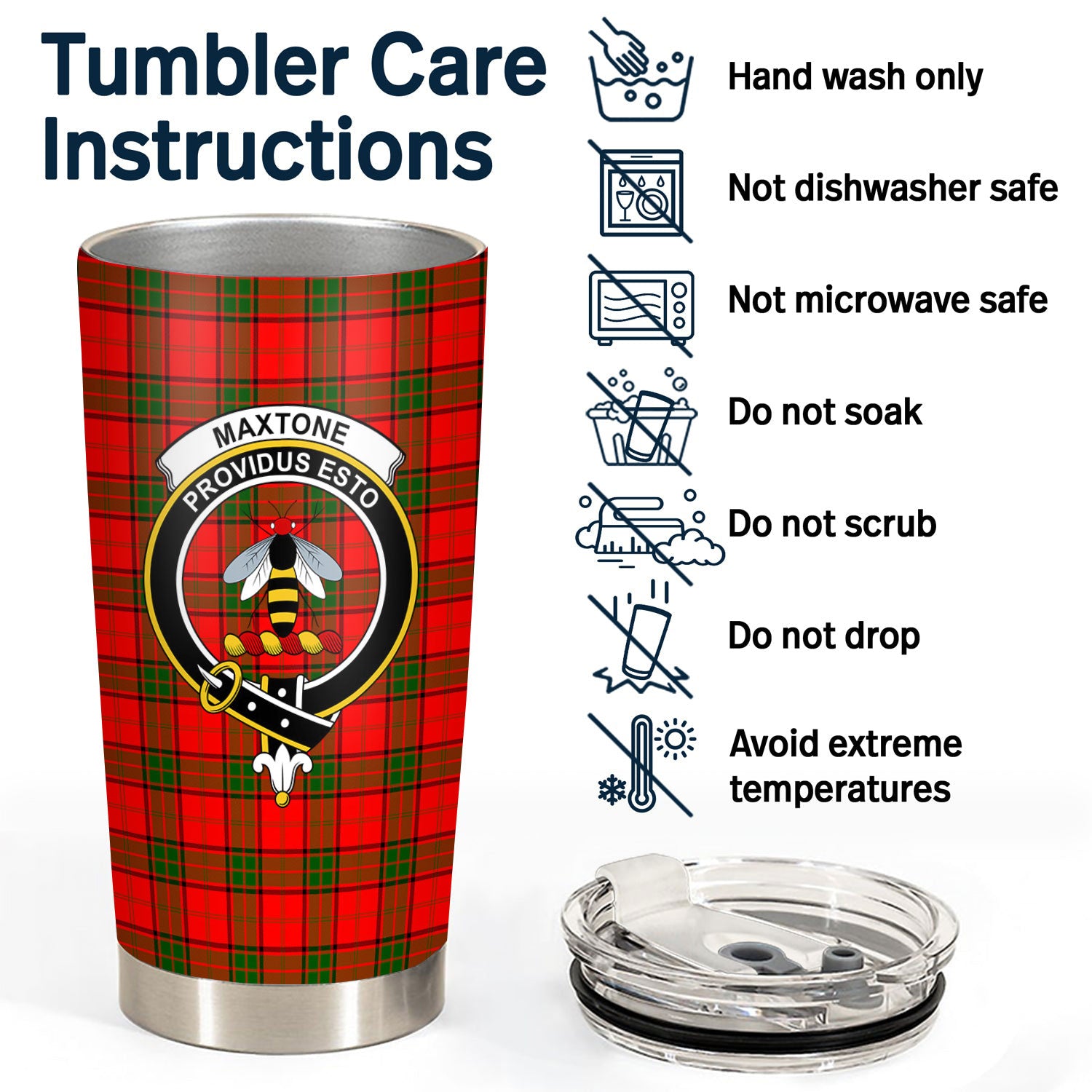 Maxtone Tartan Crest Tumbler