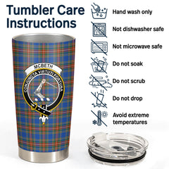 McBeth Ancient Tartan Crest Tumbler