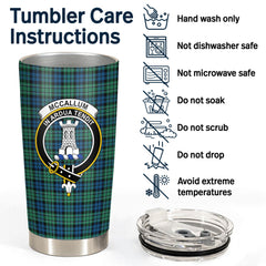 McCallum Ancient Tartan Crest Tumbler