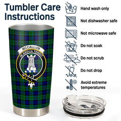 McCallum Modern Tartan Crest Tumbler