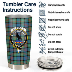 McDonnell of Glengarry Ancient Tartan Crest Tumbler