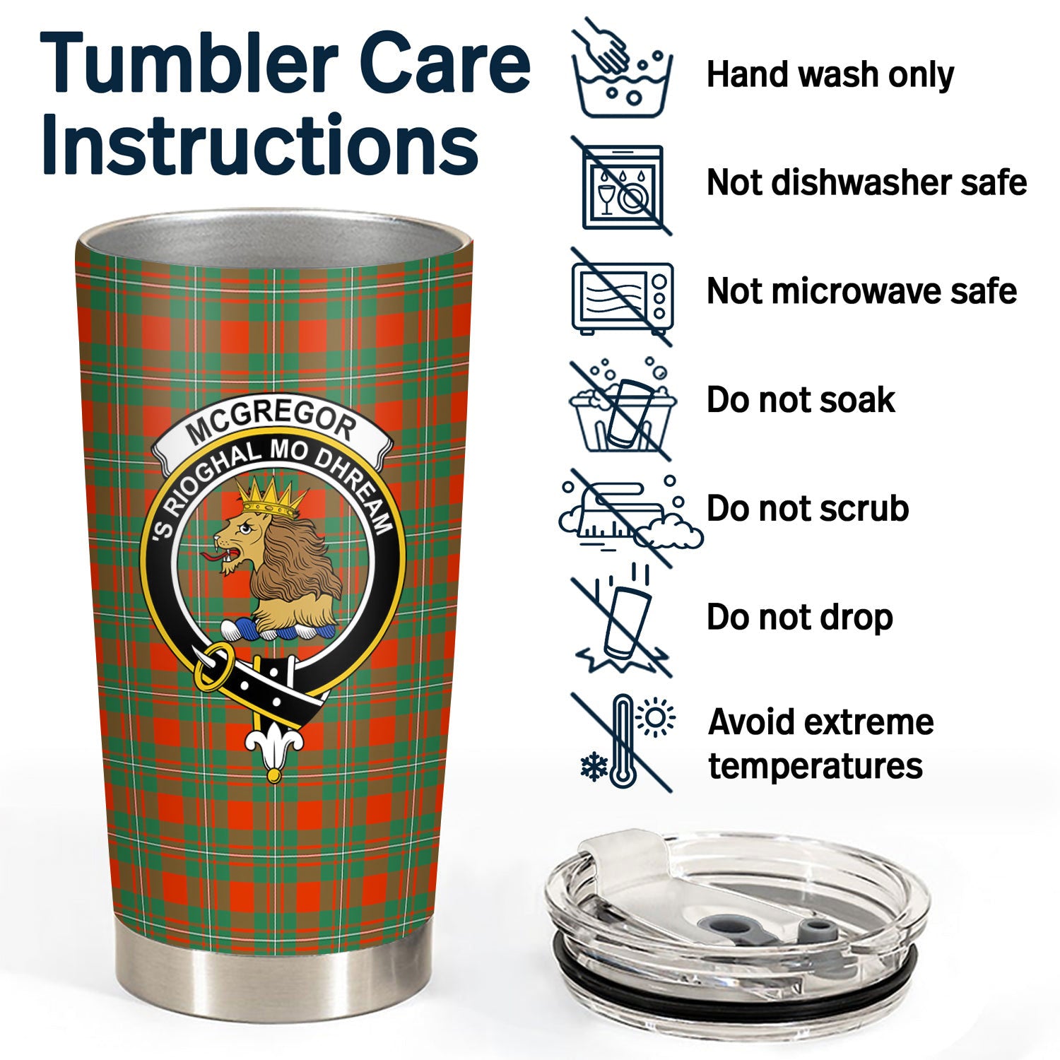 McGregor Ancient Tartan Crest Tumbler