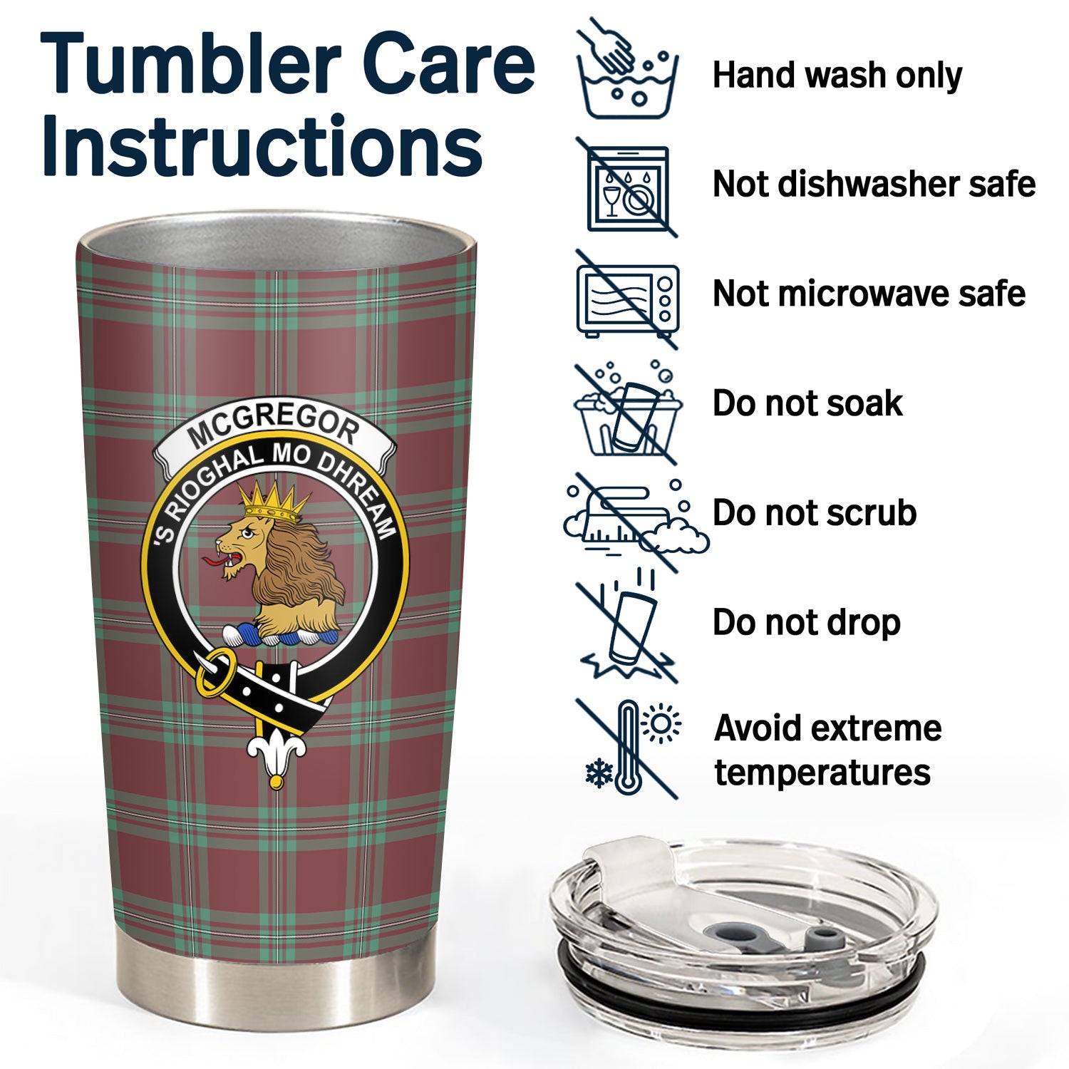 McGregor Hunting Ancient Tartan Crest Tumbler