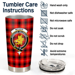 McIver Modern Tartan Crest Tumbler