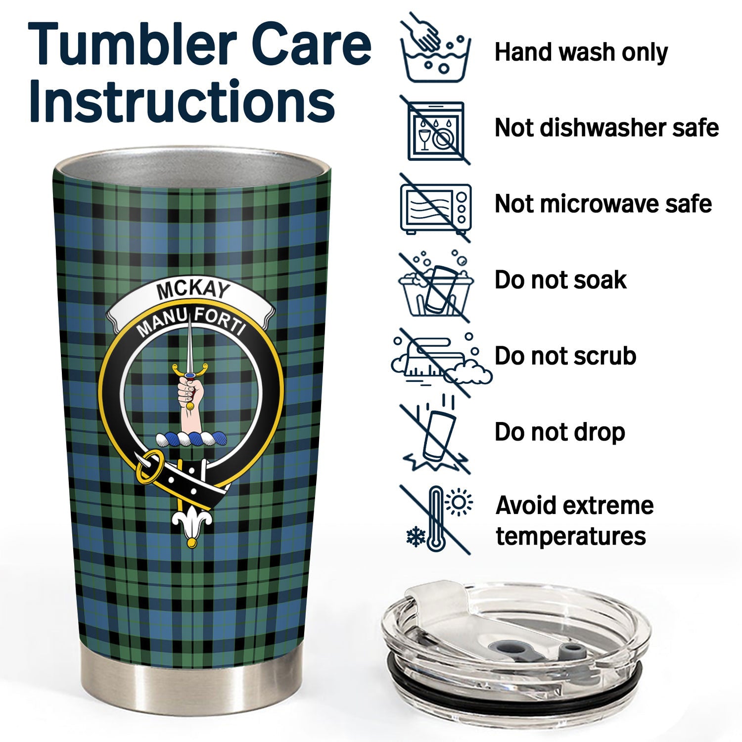 McKay Ancient Tartan Crest Tumbler