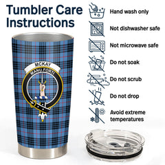 McKay Blue Tartan Crest Tumbler