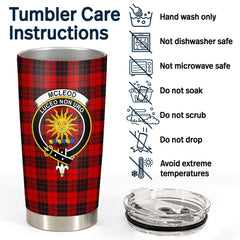 McLeod of Raasay Tartan Crest Tumbler