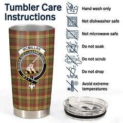 McMillan Old Weathered Tartan Crest Tumbler