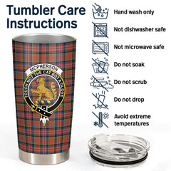 McPherson Ancient Tartan Crest Tumbler