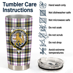 McPherson Dress Modern Tartan Crest Tumbler