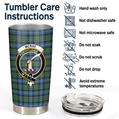 McRae Hunting Ancient Tartan Crest Tumbler