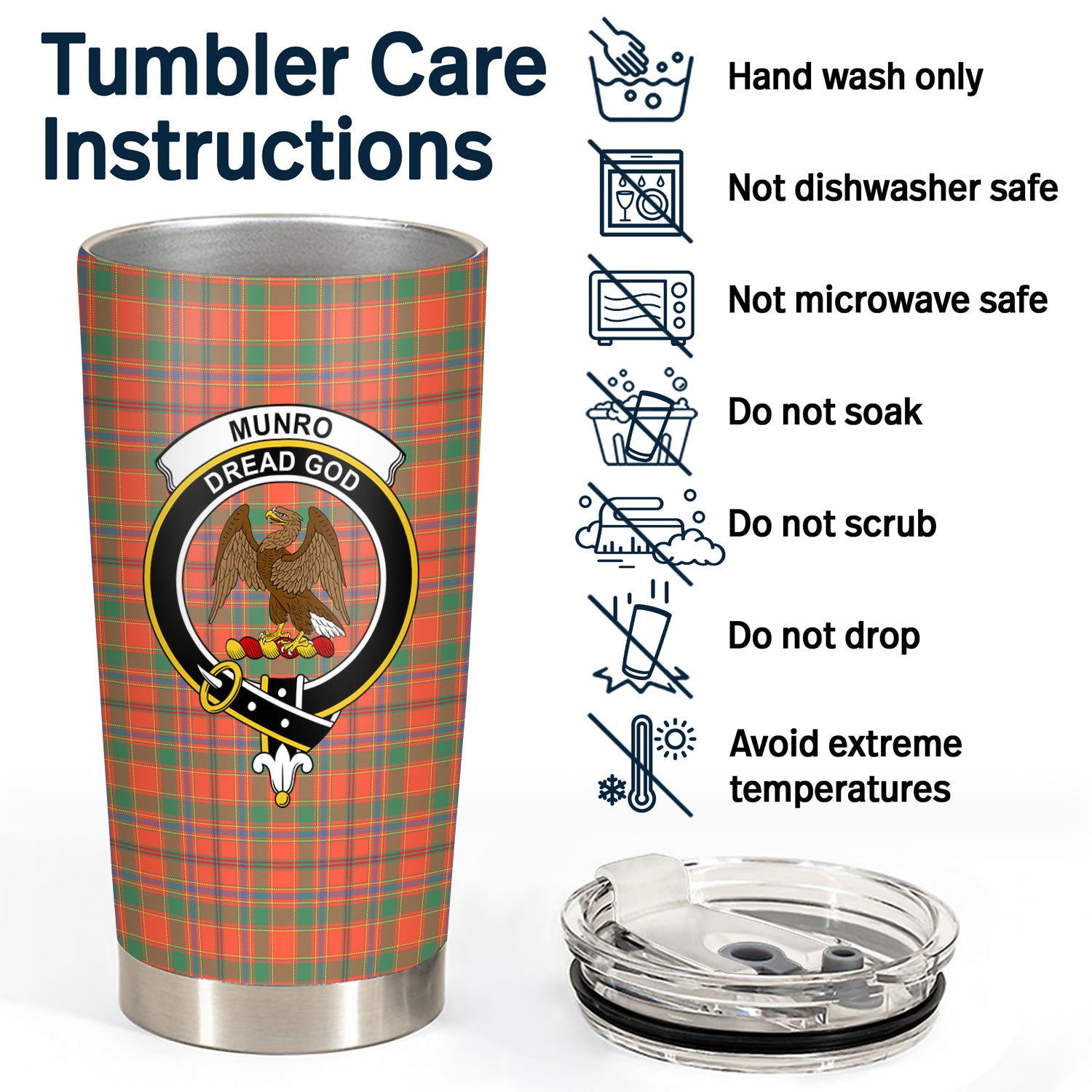 Munro Ancient Tartan Crest Tumbler