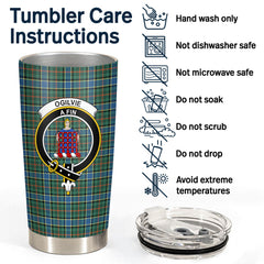 Ogilvie Hunting Ancient Tartan Crest Tumbler