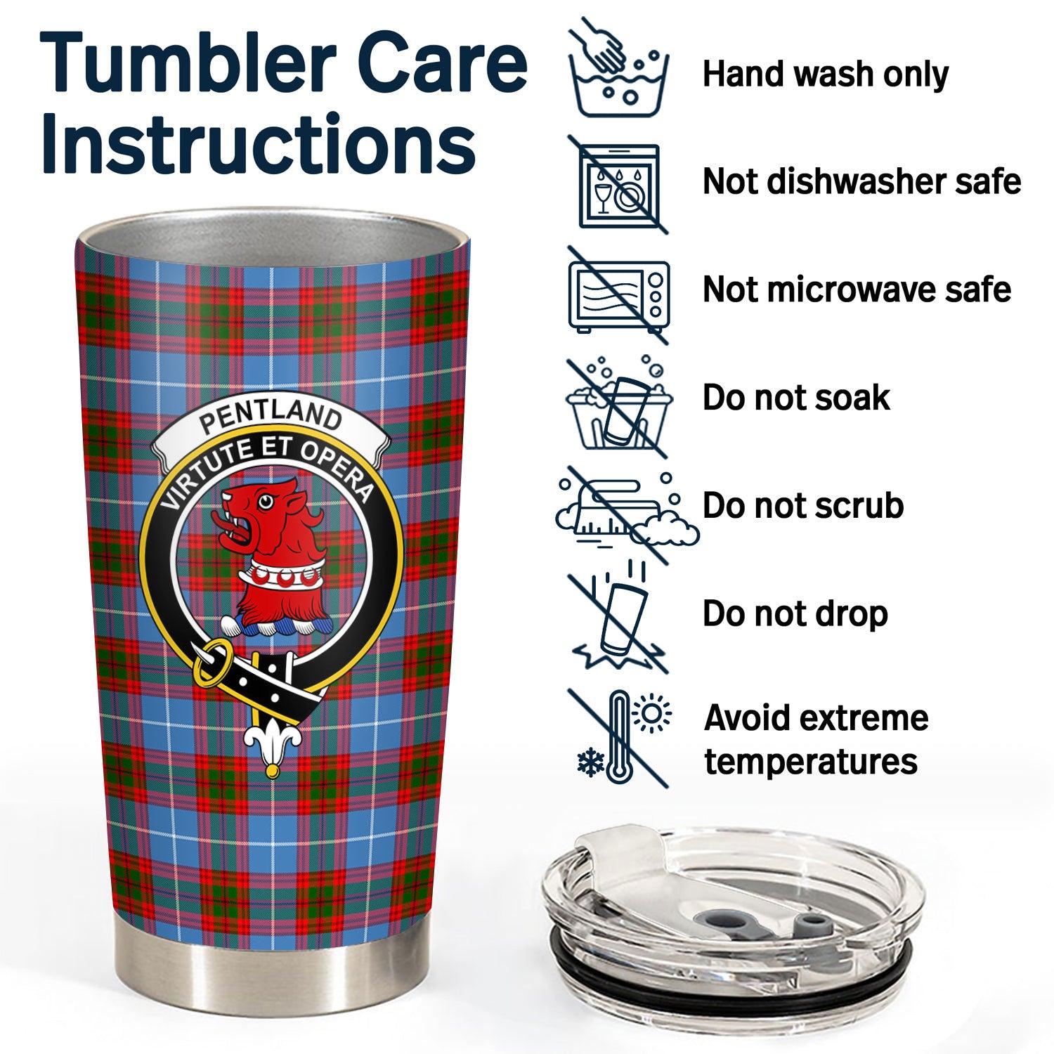 Pentland Tartan Crest Tumbler