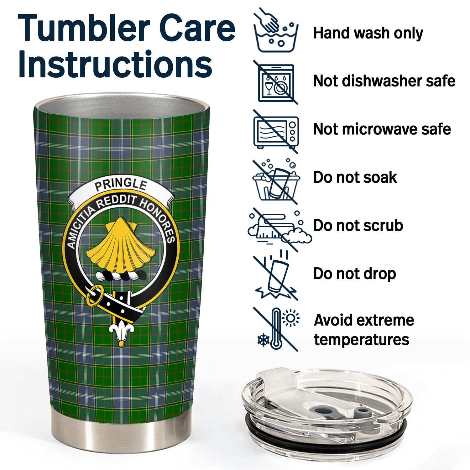 Pringle Tartan Crest Tumbler